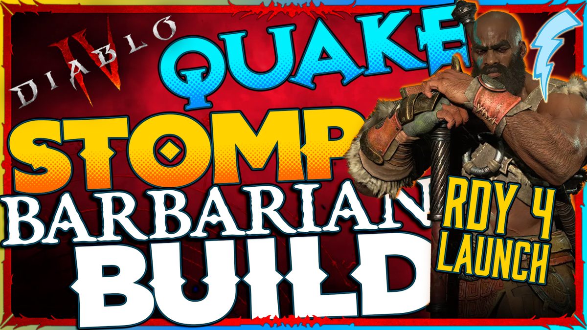 Quake Stomp Diablo IV Barbarian Build [RDY-4-Launch]