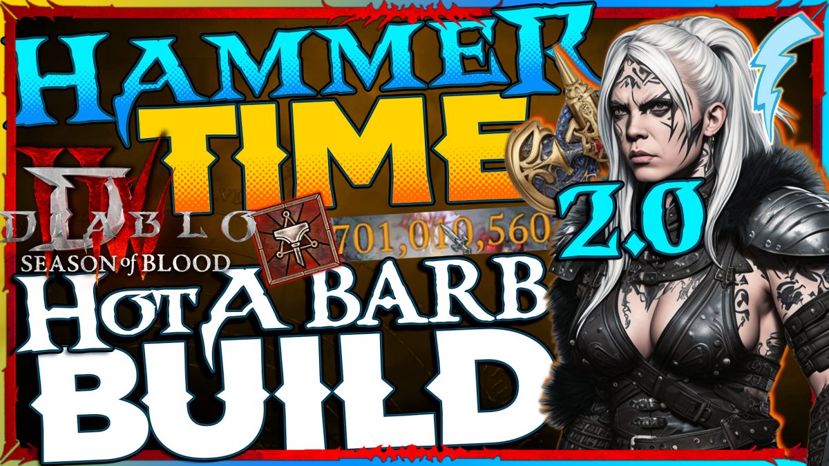 Hammer Time 2.0 Barbarian Build for Diablo IV S2 [S Tier Overpower DPS]